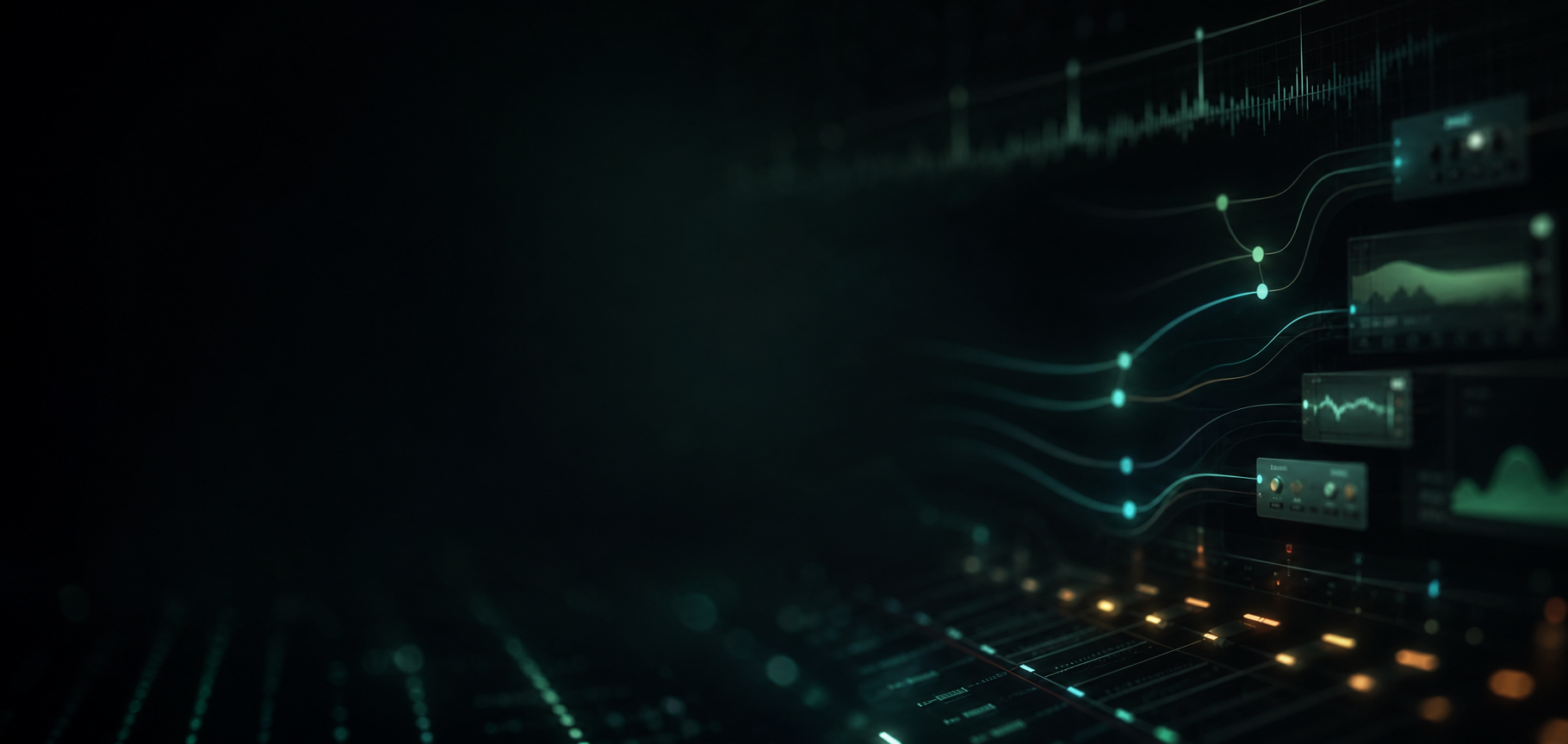 Abstract live console and rack connection